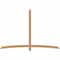 Ekena Millwork Bellingham Timber Gable Bracket, Western Red Cedar, 96"W x 64"H x 3 1/2"D x 3 1/2"F, 16/12 Pitch GBW096X64X0404BEL00SWR - alternate 1